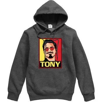 

Superhero Iron Man Tony Stark Hoodies Men Fashion Brand The Avengers Series Printed Homme Pullover New Arrival Casual Sportswear