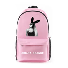 Холщовый Рюкзак на плечо в стиле Харадзюку С Логотипом Ariana Grande, певица на молнии, рюкзак для путешествий в студенческом стиле, пять цветов
