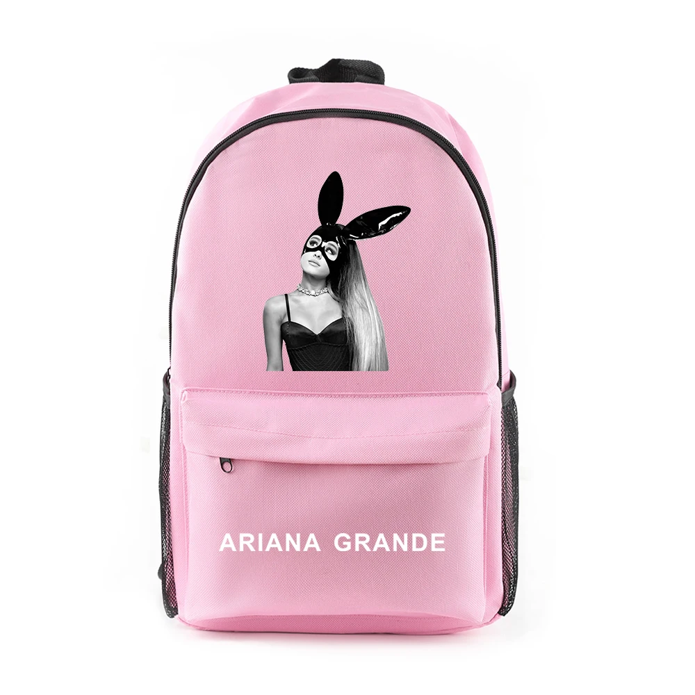 Холщовый Рюкзак на плечо в стиле Харадзюку певец с принтом логотипа Ariana Grande и