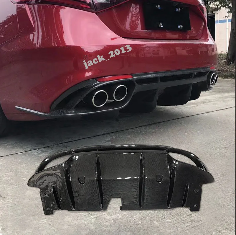 

Carbon Fiber Auto Rear Bumper Diffuser Bottom Lip Spoiler For Alfa Romeo giulia
