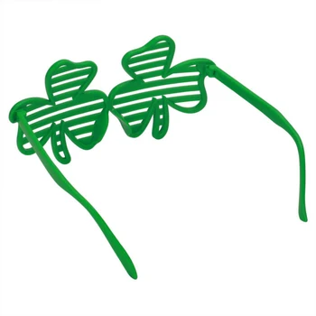 

Festival Green Irish Clover Shutter Shade Glasses St Patricks Day Ireland Shamrock Goggles Parties Favors