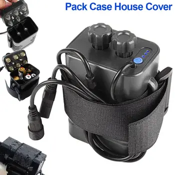

8.4V 18650 Waterproof Battery Pack Case 6 Pcs Batteries Holder Storage Box House Cover for Bicycle Bike Lamp ALS88