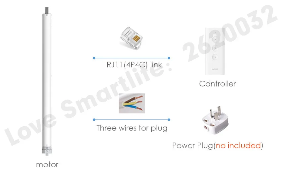 Xiaomi Aqara Intelligent Rolling Shutter Motor,Mi Home App Zigbee Tubular Motor for Blinds, Aqara ZNGZDJ11LM for Smart Home-1