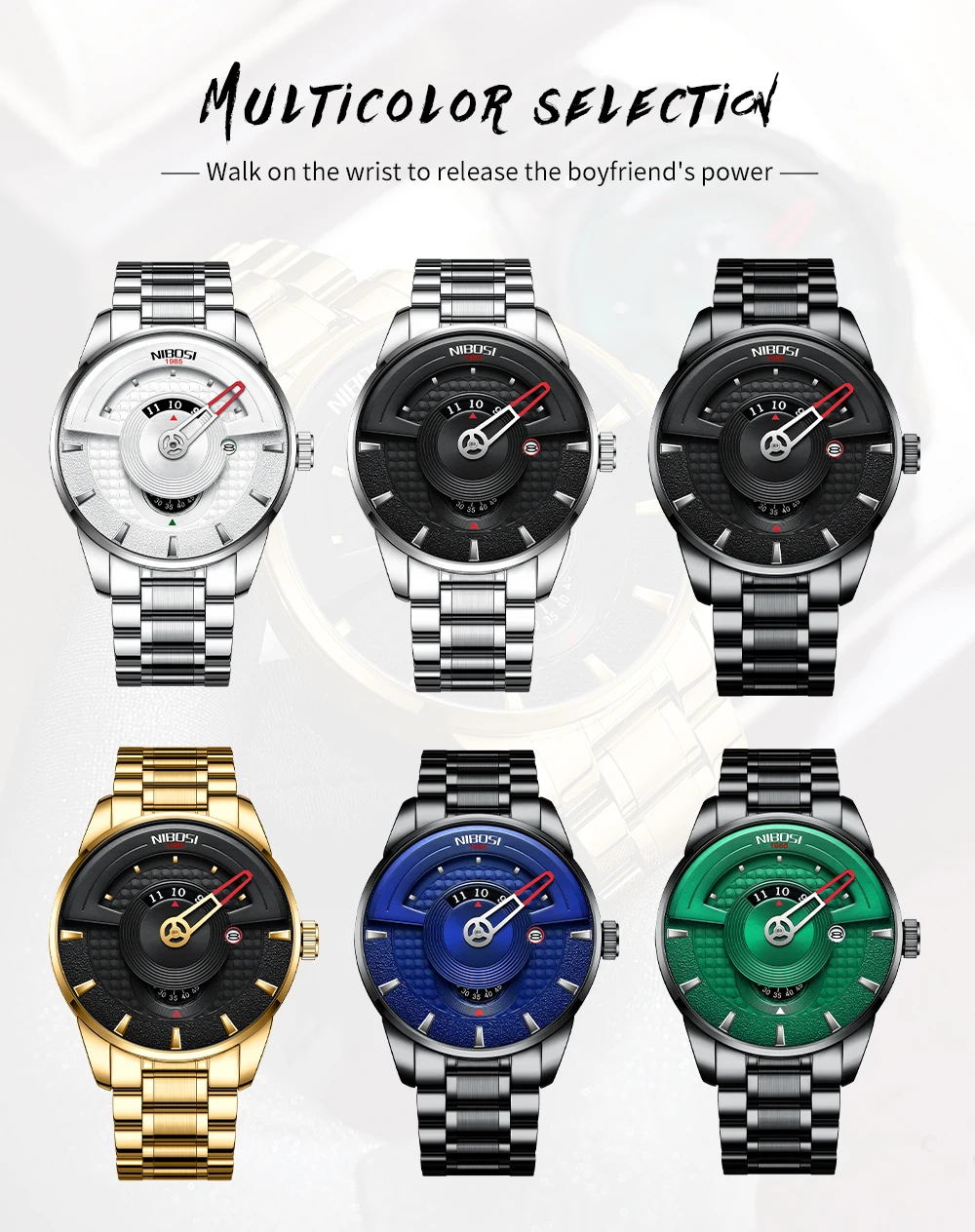 Quartz & Stainless Watch 2509 Nibosi