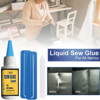 

Hot Sew Liquid Glue Bonding Glue Repair Kit Natural Fabric Glue for Leather Cloth Textile Multi-Purpose Crafting Dropshipping