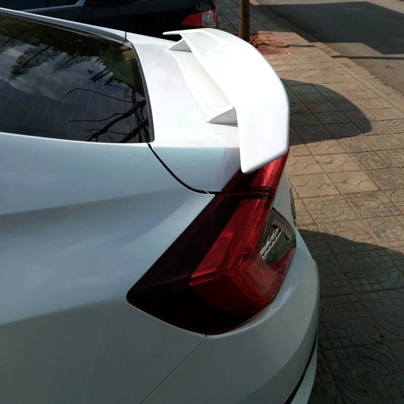 Для Honda Civic задний спойлер багажника Высокое качество ABS Материал грунтовка цвет украшение в виде хвостового крыла для Civic 10th