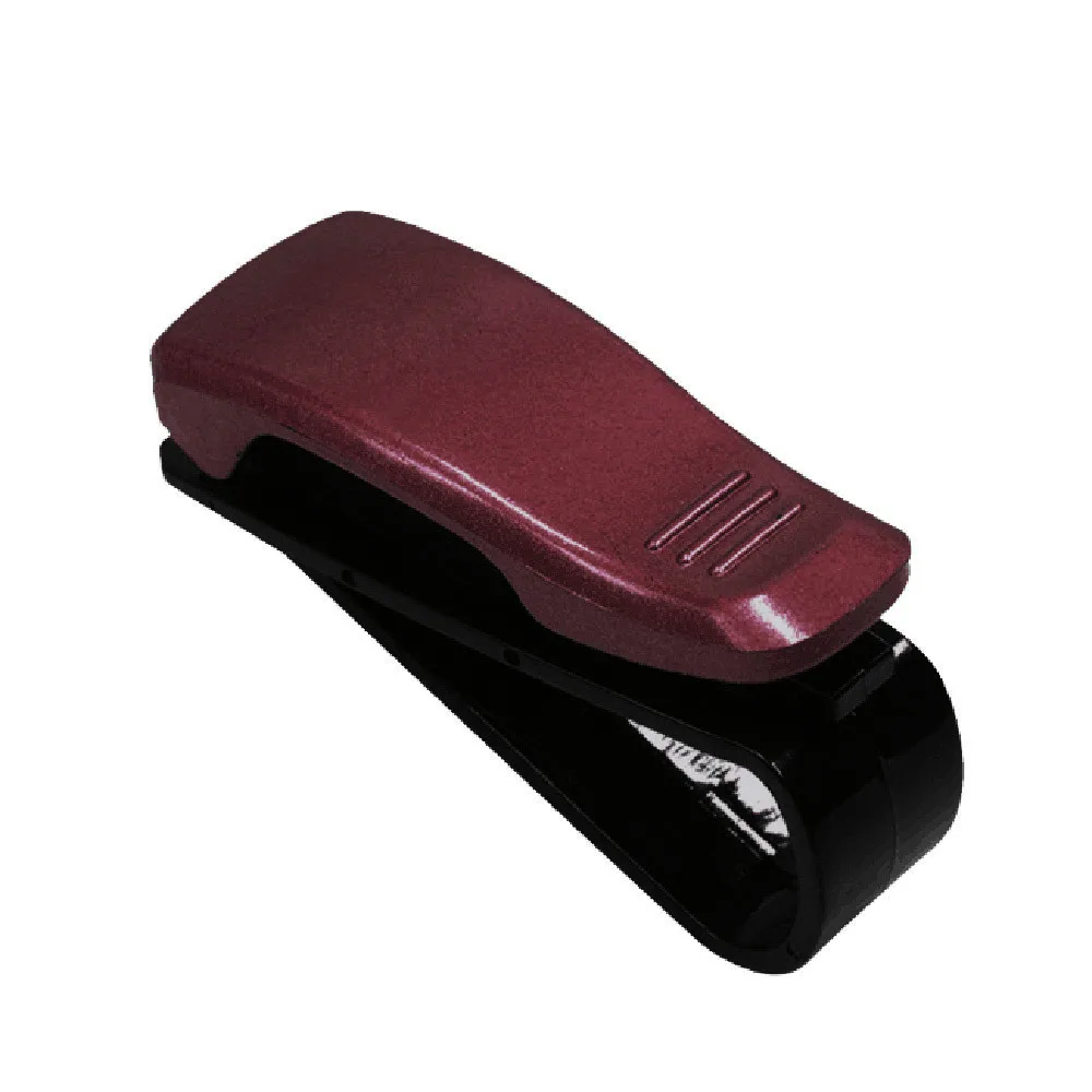 Car Auto Sun Visor Glasses Box Sunglasses Clip Card Ticket Holder Stand Fastener Pen Case Glasses Ticket Holder sunglasses clip sunglasses holder glasses holder eyeglass holder eyeglasses storage holder sun visor storage bag car visor storage bag rubber glasses holder