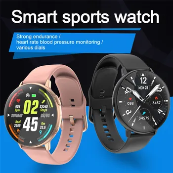

Sport Smart Watch Women IP67 waterproof Bluetooth Call Wireless Charging Heart Rate smartwatch Fitness Bracelet for Men pk kw18