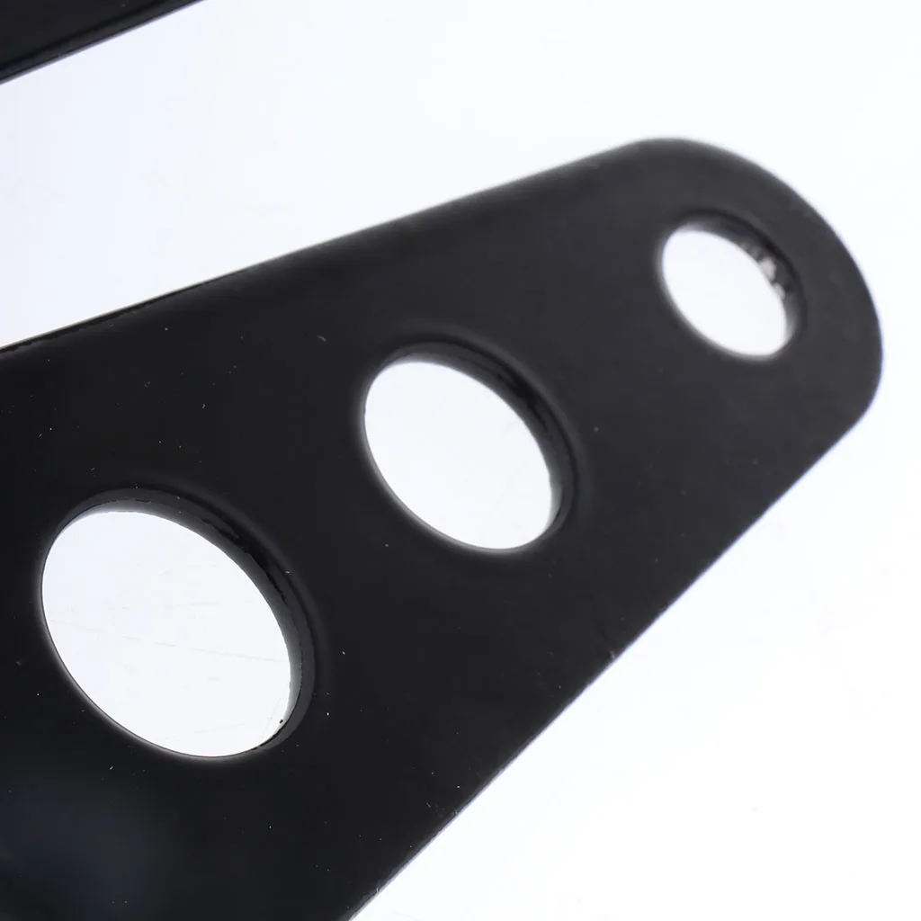 Aluminum Alloy Fork Ear Headlight Side Mount Clamp Brackets for Motorbike Chopper Bobber Café Racer (BLACK)