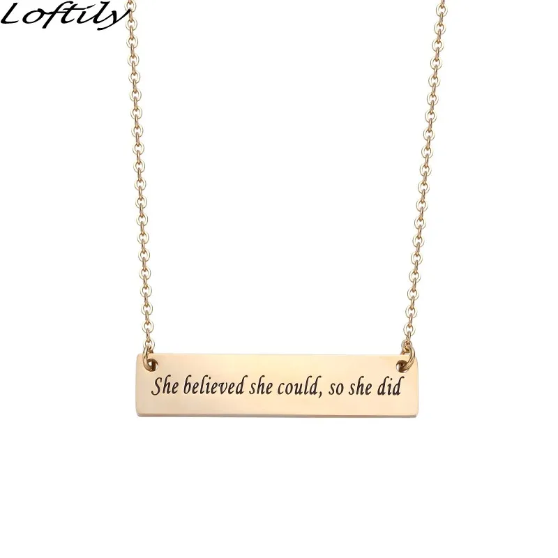 N369-GO Women Keep Going Necklace Inspirational Gift for Women Girls Stainless Steel Birthday Party Graduation Gift Jewelry naszyjnik - Окраска металла: N369-GO