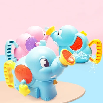 

1 Set ABS Kids Bath Toy Water Beach Toys Elephant Watering Pot toddler kids baby shower boy bath toys Hand spray For Children