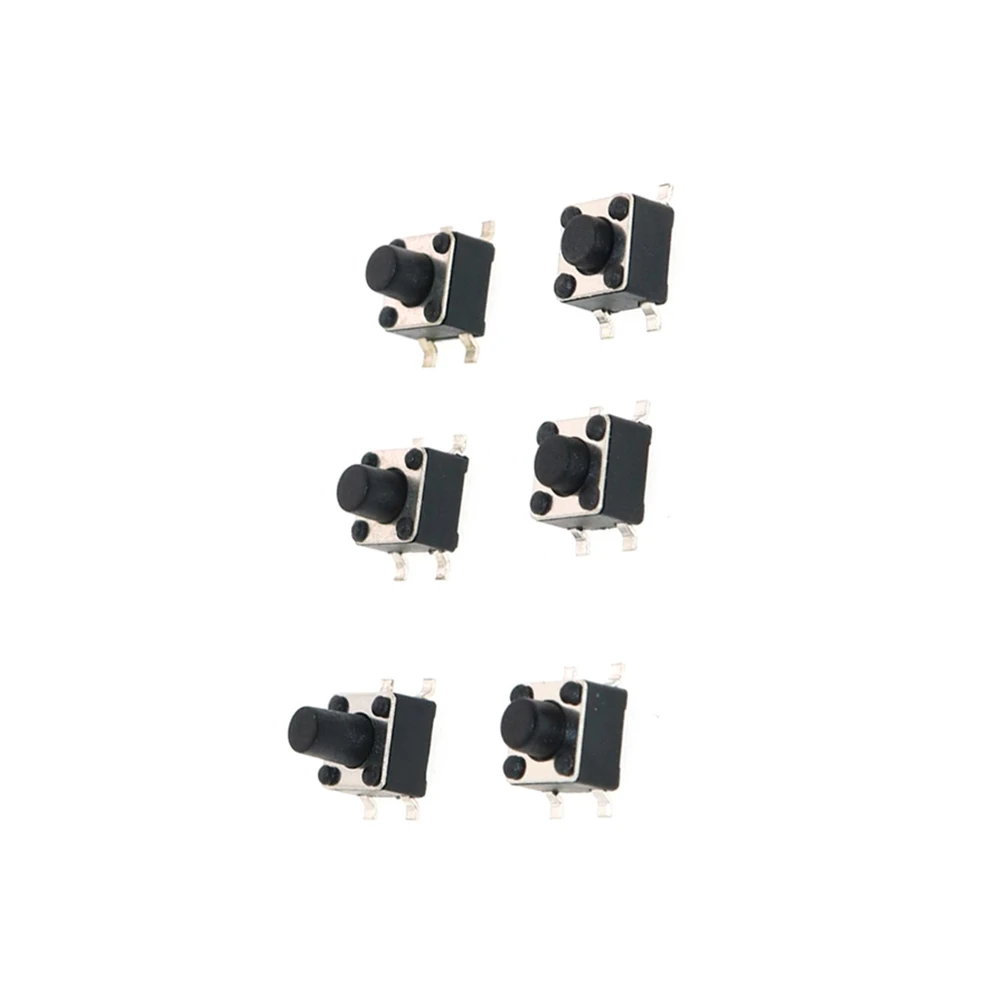 4.5*4.5 mm 4.5X4.5 Tact Switch Push Button Switch Copper 4PIN SMT SMD Micro 4.5x4.5x3.8/4.3/5/6/7 MM 50PCS/LOT
