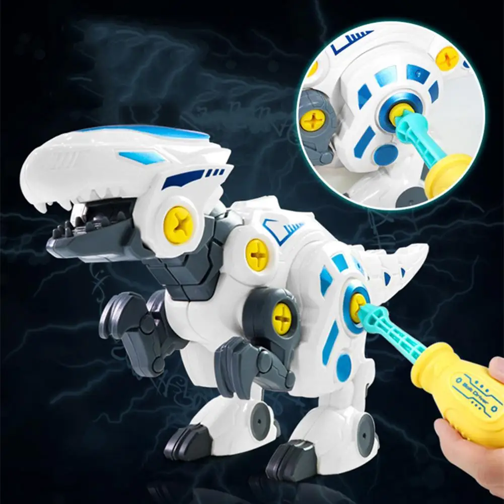 

DIY Rex Dinosaur Disassembly Assembly Nuts Blocks Model Educational Kids Children Develop intelligence Toy