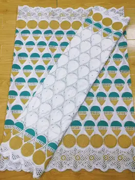 

Beautiful bazin riche getzner swiss voile lace in switzerland 2.5+2.5yards swiss lace fabric bazin riche fabric for dress