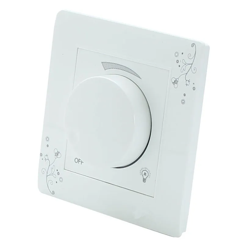 

1pcs Light Dimmer Switch Adjustable Brightness Controller Light Luminosity Wall Switch Panel AC 110-250V For Light Dropshipping