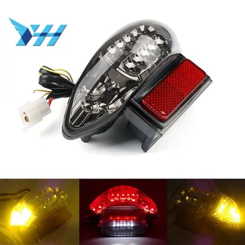 

Chrome Led Tail Brake Turn Signals License Plate Integrated Light Smoke For 1999-2007 SUZUKI Hayabusa GSX1300R GSXR GSX-R 1300