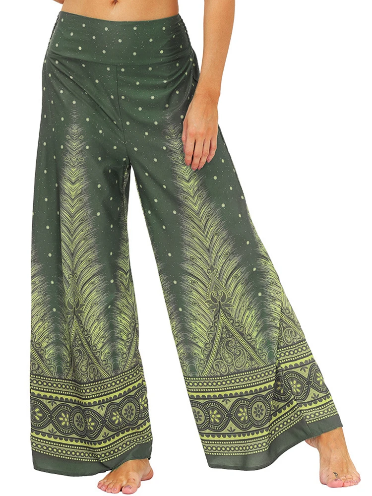 Nuevo Calça Harém Yoga Feminina De Perna Larga, Hippie | Parcelamento - Foto 11