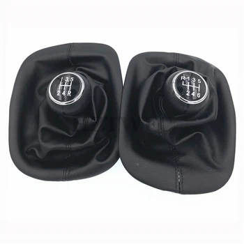 

Free Shipping 5 6 Speed Gear Shift Knob Gaitor Boot PU Leather Black For VW For PASSAT B5 For Volkswagen Bora