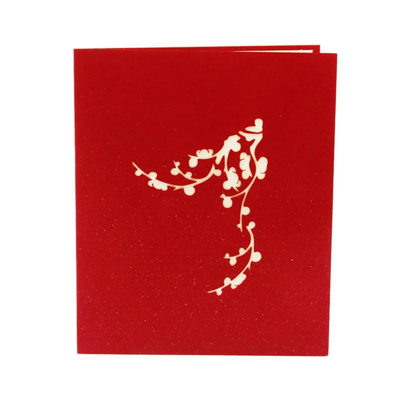  3D Pop Up Invitation Greeting Card Birthday Valentines' Day New Year Xmas Gift D08D - 4000357764731