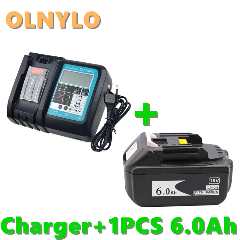 Оригинальный аккумулятор BL1860 18 в 6000 мАч литий-ионный для Makita В батарея BL1840 BL1850 BL1830