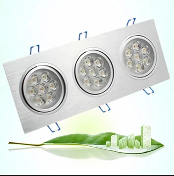 

Dimmable LED Down Light Square 3*9w 3*12w Led Downlight Recessed Led dimmable Ceiling Down Light Lamp Indoor AC85-265V Driver