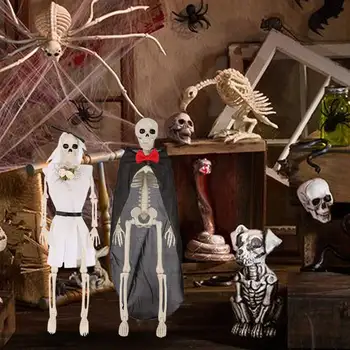 

Favors Mini Human Home Decorations House Simulation Accessories Scary Haunted Halloween Skeletons Party Full Body Bride Groom