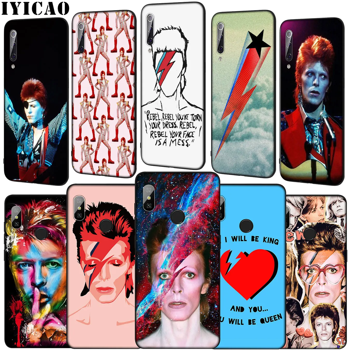 Мягкий чехол для телефона David Bowie Xiaomi Mi 10 9 9T A3 Pro CC9 CC9E 8 SE A2 Lite A1 6 pocophone f1 Mi10 |