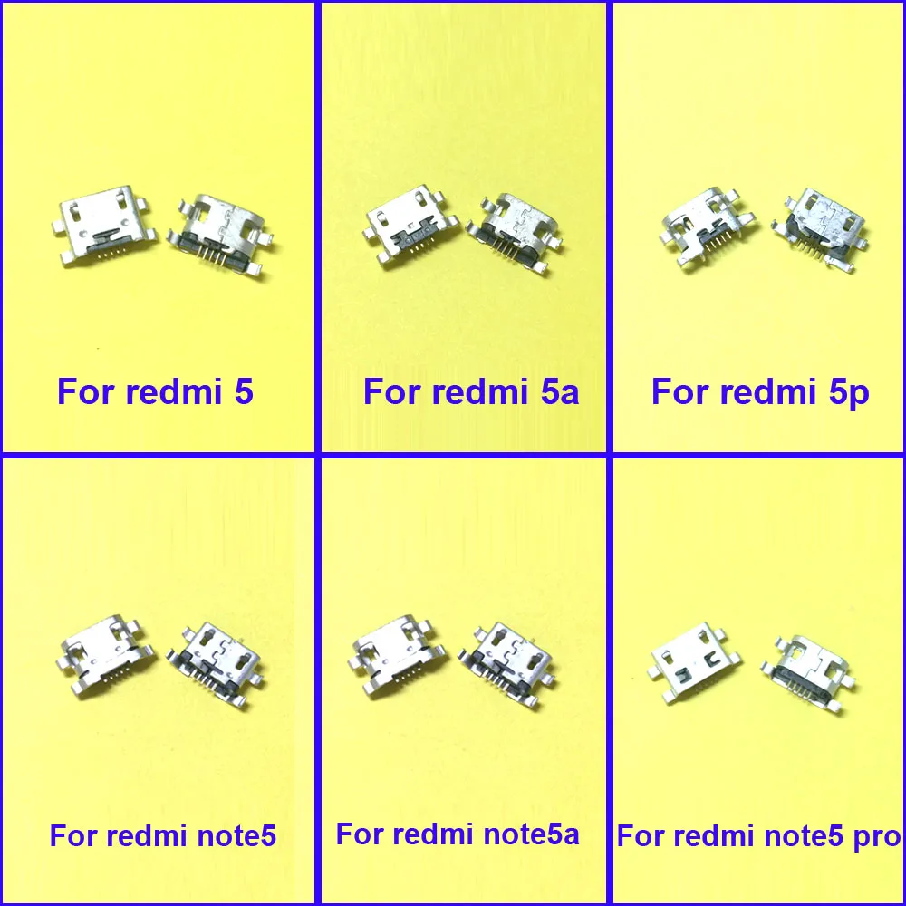 

10pcs For Redmi 5/5A/5 Plus/ note 5A/Note5/Note 5 pro USB Connector Charging Port Power Connector socket plug dock