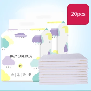 

20 Pcs Disposable Baby Cloth Diapers Cotton Cloth Nappy Diaper Washable Baby Nappies mat
