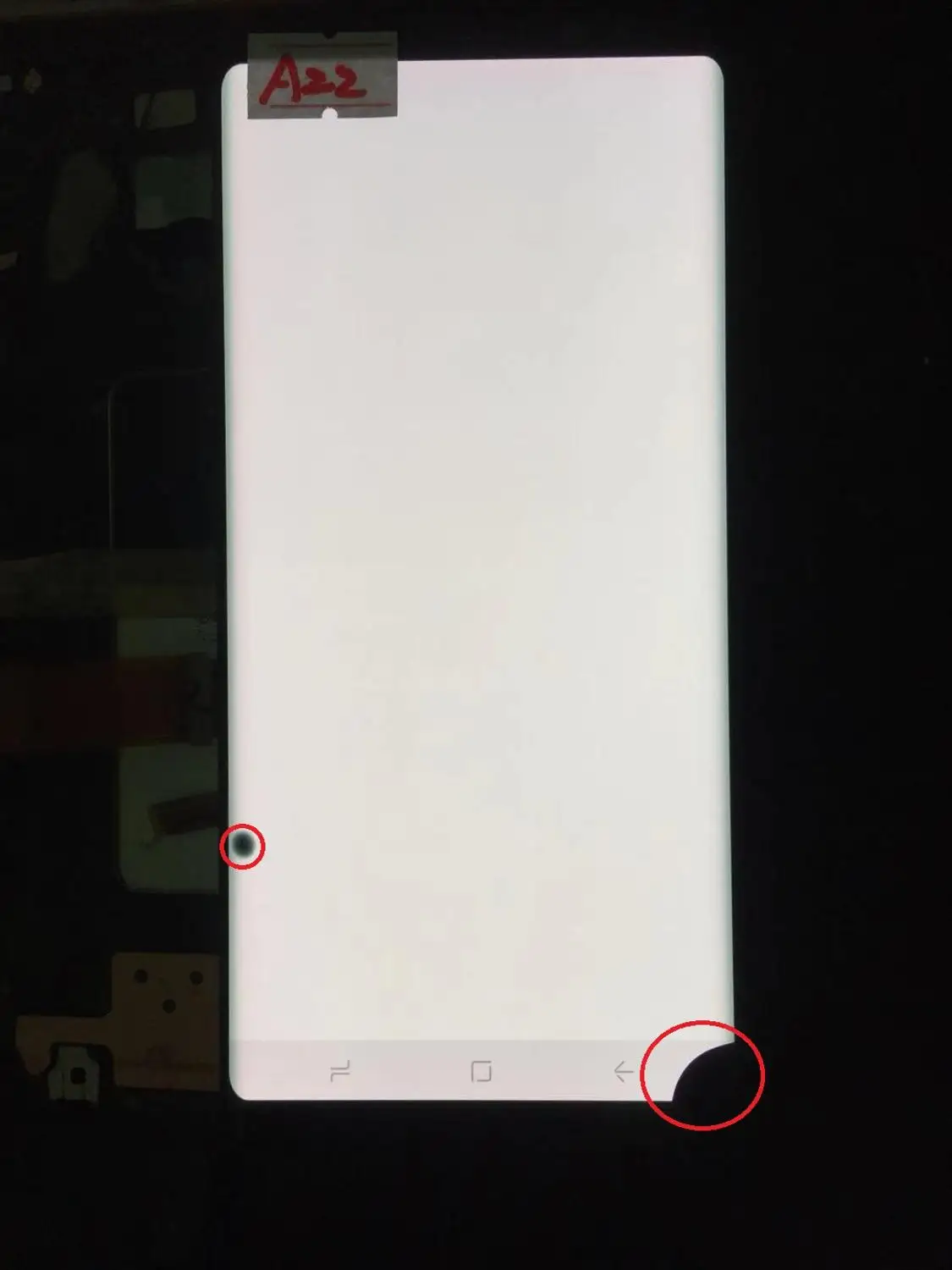 AMOLED lcd для SAMSUNG Galaxy дисплей NOTE8 lcd N950U N950A N950F кодирующий преобразователь сенсорного экрана в сборе с черной точкой - Цвет: NO.A22