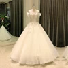 SL-8236 Customized wedding dress 2021 elegant lace real photo short sleeve crystal bridal wedding gowns for bride dress woman 1