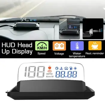 

Autoleader Automatically HUD Head-Up Display 6 Modes Car-styling Hud Display Projector Overspeed Warning Alarm System Universal