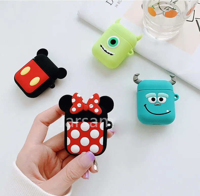 

Cute Cartoon Wireless Earphone Case For Apple AirPods Silicone Charging Headphones Case for Airpods Protective Cover