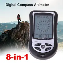 На открытом воздухе Альпинизм Портативный 8 в 1 цифровой высотомер прогноз погоды барометр Barom