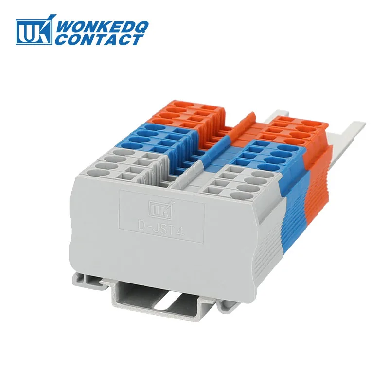 Фонарь с 4 торцевыми наконечниками серии ST и PT клеммные колодки на Din рейку