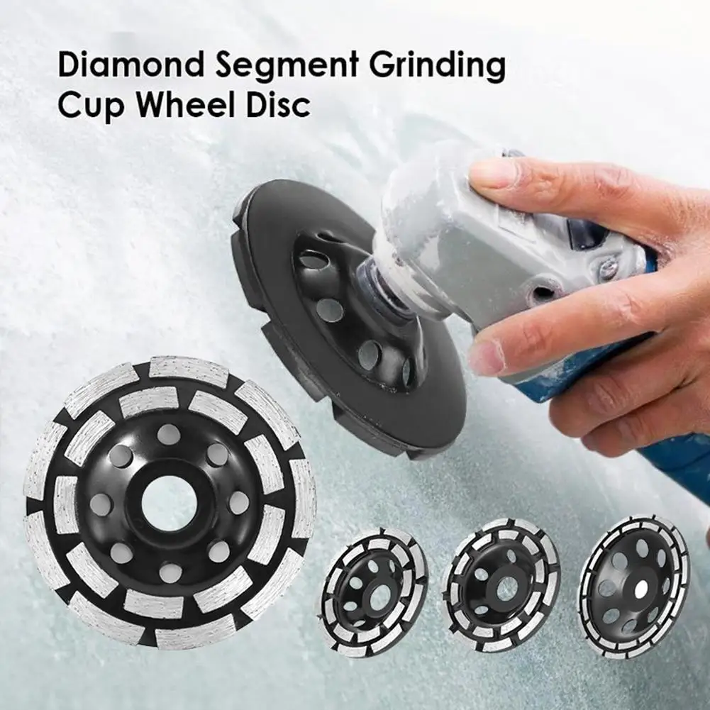 

115/125/180mm Electric Grinder Double Row Diamond Grinding Wheel Abrasive Disc wall grinding disc for electric grinding