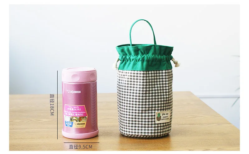 Cup Set Foreign Trade Canvas Portable Universal 480/470/500 Ml Stewpot Tank Protective Case Portable Pouch