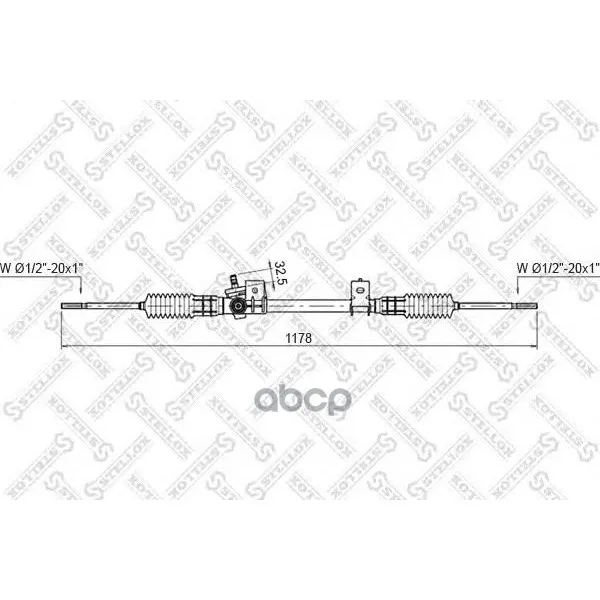 00-35030-Sx_рейка Рулевая Механическая! С Рул. Тягами Ford Fiest