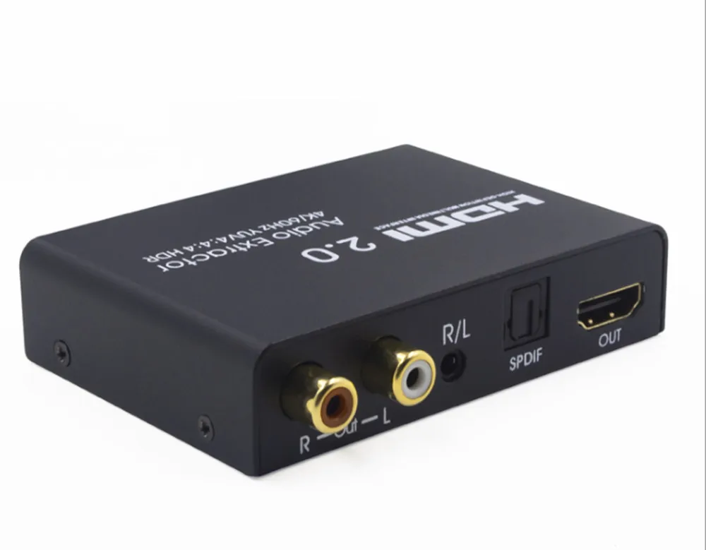 HDMI 2,0 аудио сплиттер Ultra HD 1 в 1 Цифровой оптический аудио левый и правый канал 4 K/60 Гц