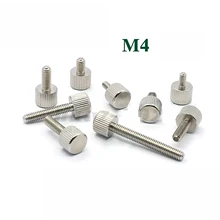 

2/5/10PCS M4 Thumb Screws Knurled Head Manual Adjustment Screws 303 Stainless Steel GB835 Length 6 8 10 12 14 16 18 20 25 30mm