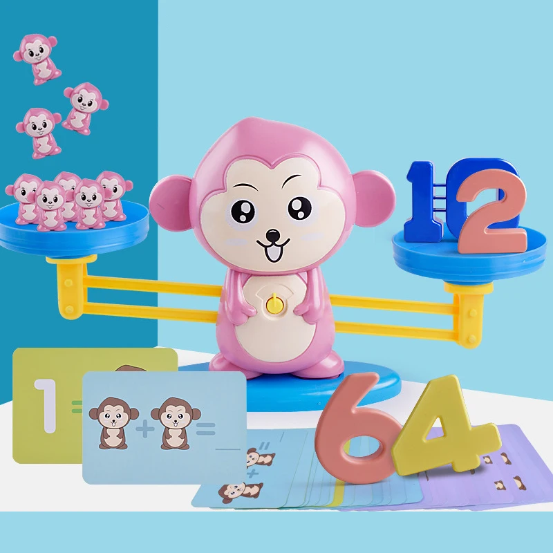 Обезьяна баланс игры матч одиночный Toys балансирующие весы Caculating инструмент