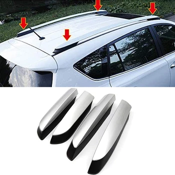 

Roof Rack Rail End Cover, 4Pcs Roof Rack Cover Shell Cap Replacement for Toyota RAV4 XA40 2013 2014 2015 2016 2017 2018 Car Acce