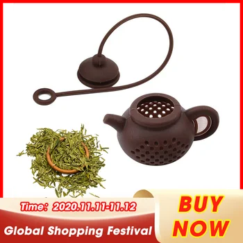 

Tea Strainers Infusers Teapot-Shape Silicone Tea Bag Leaf Filter Diffuser Tea Filter Tea Infusers Teaware Kitchen Accessories