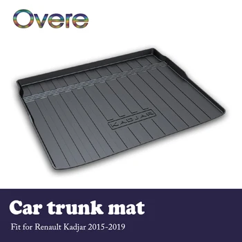 

Overe 1Set Car Cargo rear trunk mat For Renault Kadjar 2015 2016 2017 2018 2019 Waterproof carpet Anti-slip mat Car styling