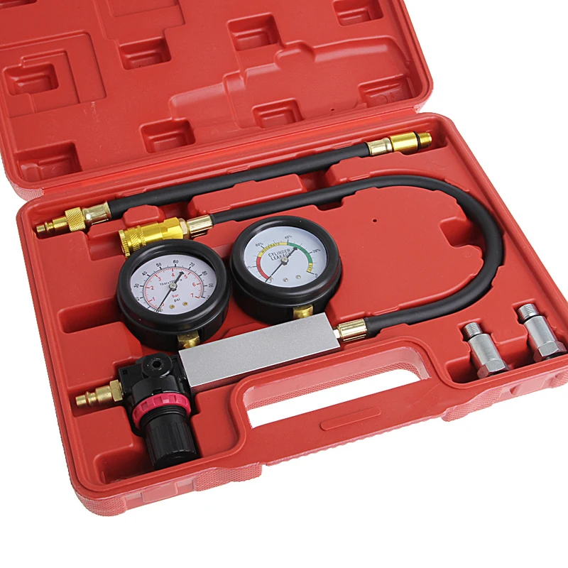 New Hot 1 Set Auto Cylinder Engine Leak Leakdown Tester Compression Gauge Diagnostic Detector New Hot 1 Set Auto Cylinder Engine Leak Leakdown Tester Compression Gauge Diagnostic Detector