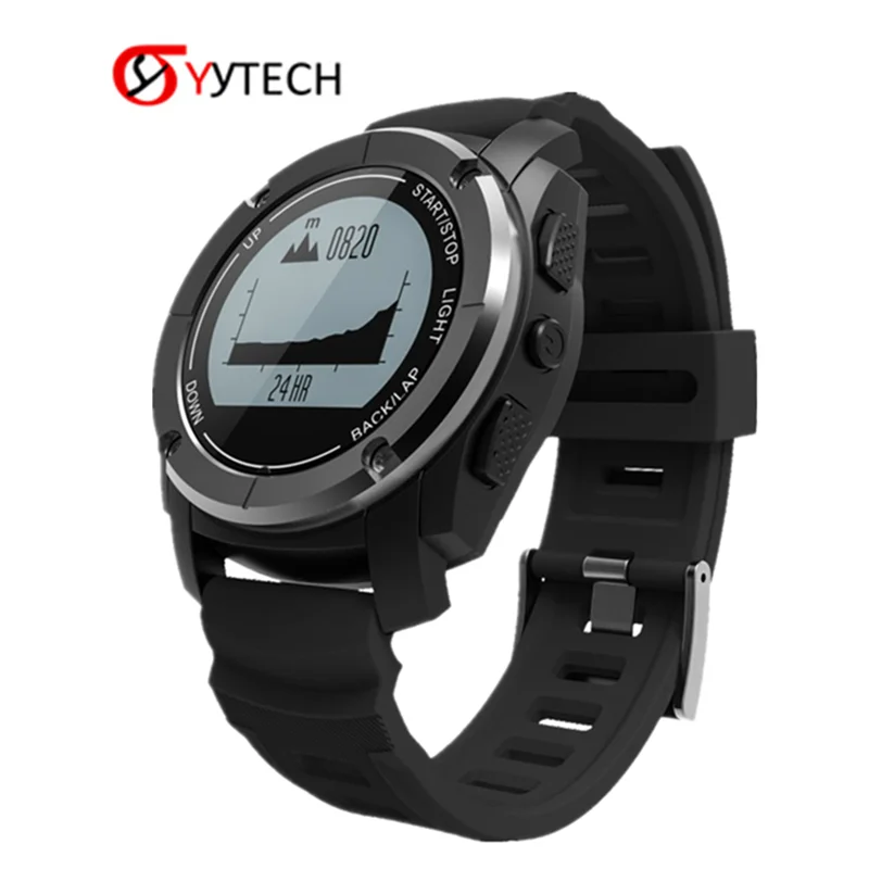 SYYTECH S928 Смарт-часы Открытый gps-трекер спортивный MTK2502 давление воздуха Температура мониторинг сердечного ритма умный Браслет
