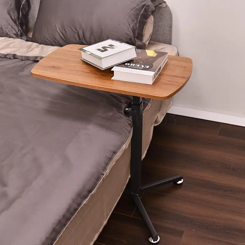 Пневматический прикроватный столик мобильный ноутбук компьютерный стол с одним столом с ленивой кроватью - Цвет: A