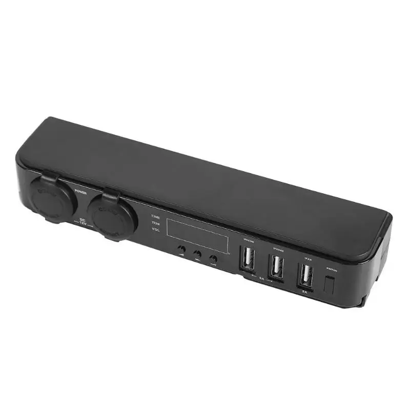 12 V/24 V 2 Way автомобильный прикуриватель разветвитель 3 USB порта зарядное устройство адаптер питания