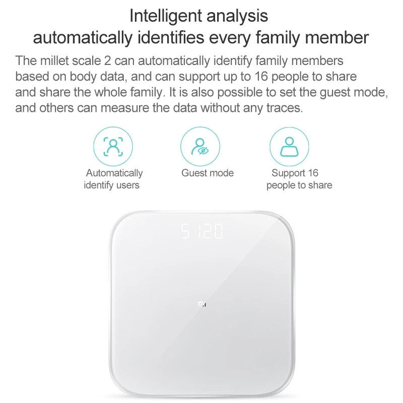 Xiaomi Bluetooth 5,0 умный Беспроводной Весы анализатор здоровья