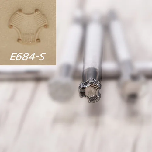 E684 S 6 шт./компл. ручной работы Мужская прошитая вручную бриллиантами ручной работы кожи Крейзи Хорс кожаный кожи для специальной печатной Наборы инструментов Изделия из кожи - Цвет: E684 S